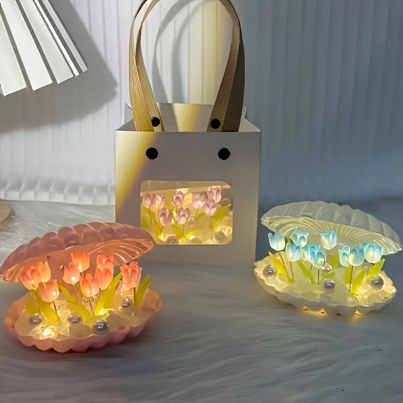 DIY Handmade Tulip Shell Nightlight