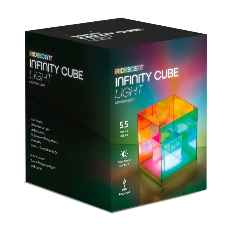 Acrylic Infinity Colorful Cube Light