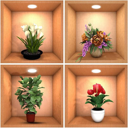 Plant Potted 3D Wall Stickers