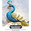 Standing Peacock Metal Wall clock