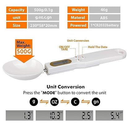 Digital Kitchen Weighing Scale Spoon