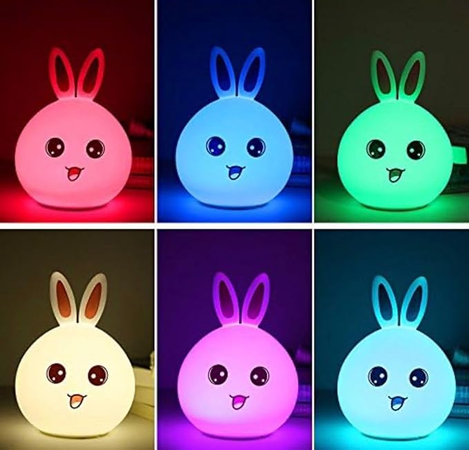 Big Face Rabbit Silicone Night Light