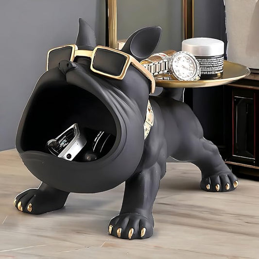 Bulldog Storage Butler Sculpture