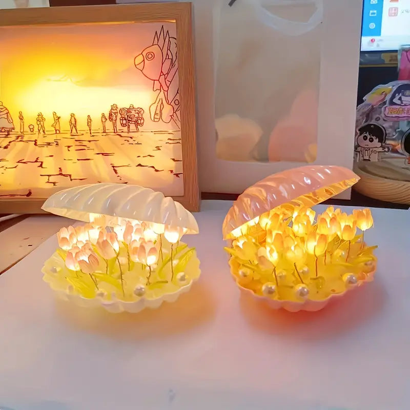 DIY Handmade Tulip Shell Nightlight